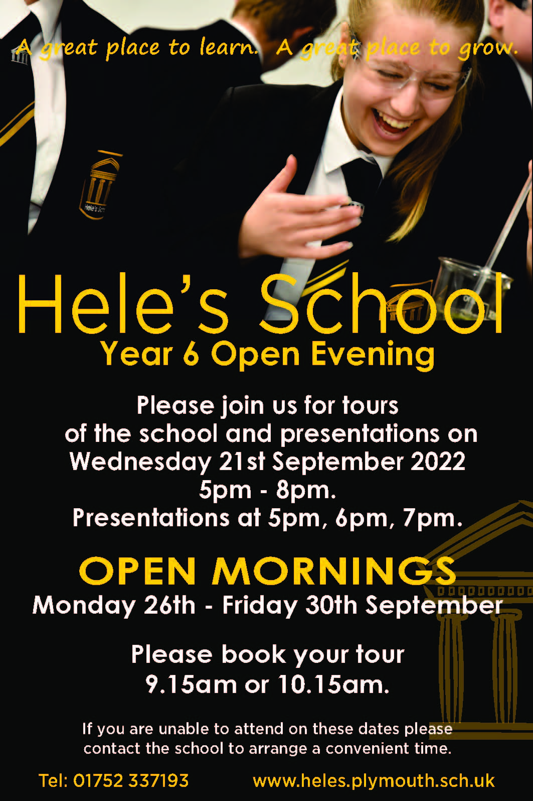 Year 6 Open Evening Advert